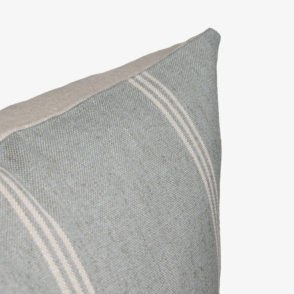 Aberdeen Stripe Cushion Cover (Seafoam & Oatmeal) - Image 5