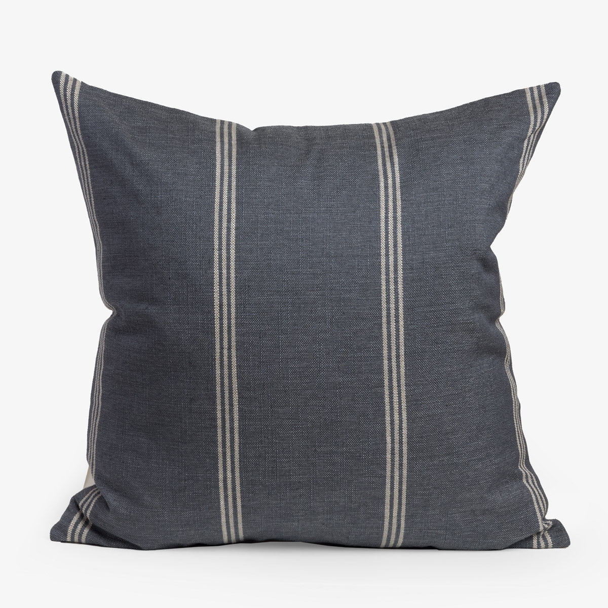 Aberdeen Stripe Cushion Cover (Slate & Oatmeal)