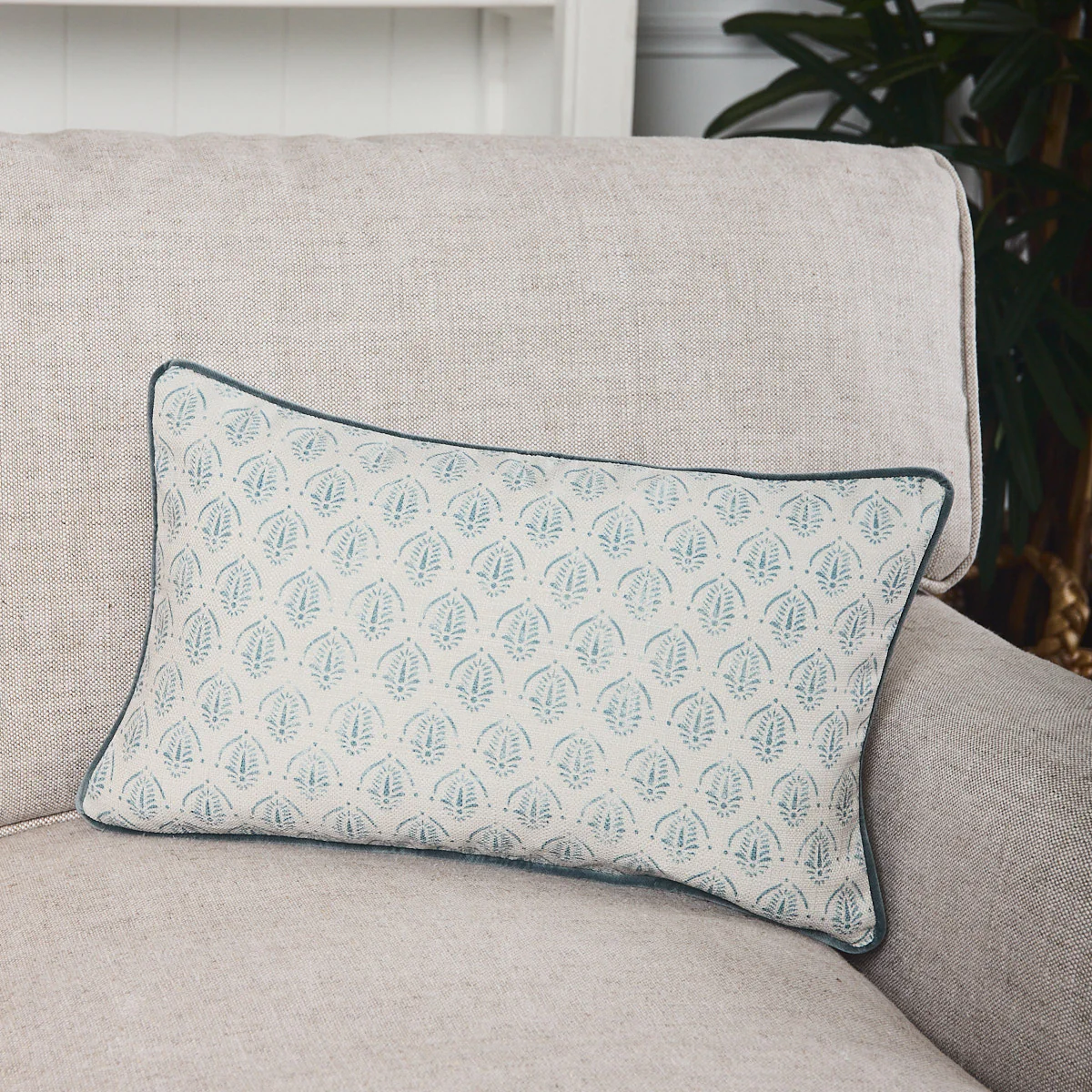 Agave Cushion Cover (Mist Rectangular) - Image 3