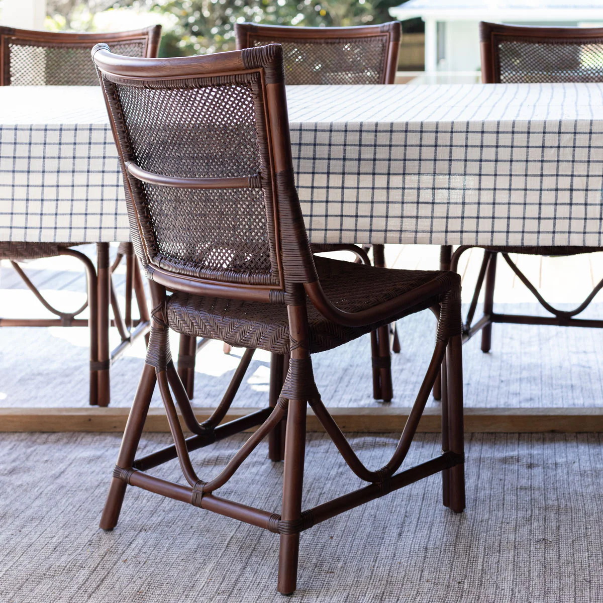 Antigua Rattan Chair (Brown) - Image 2