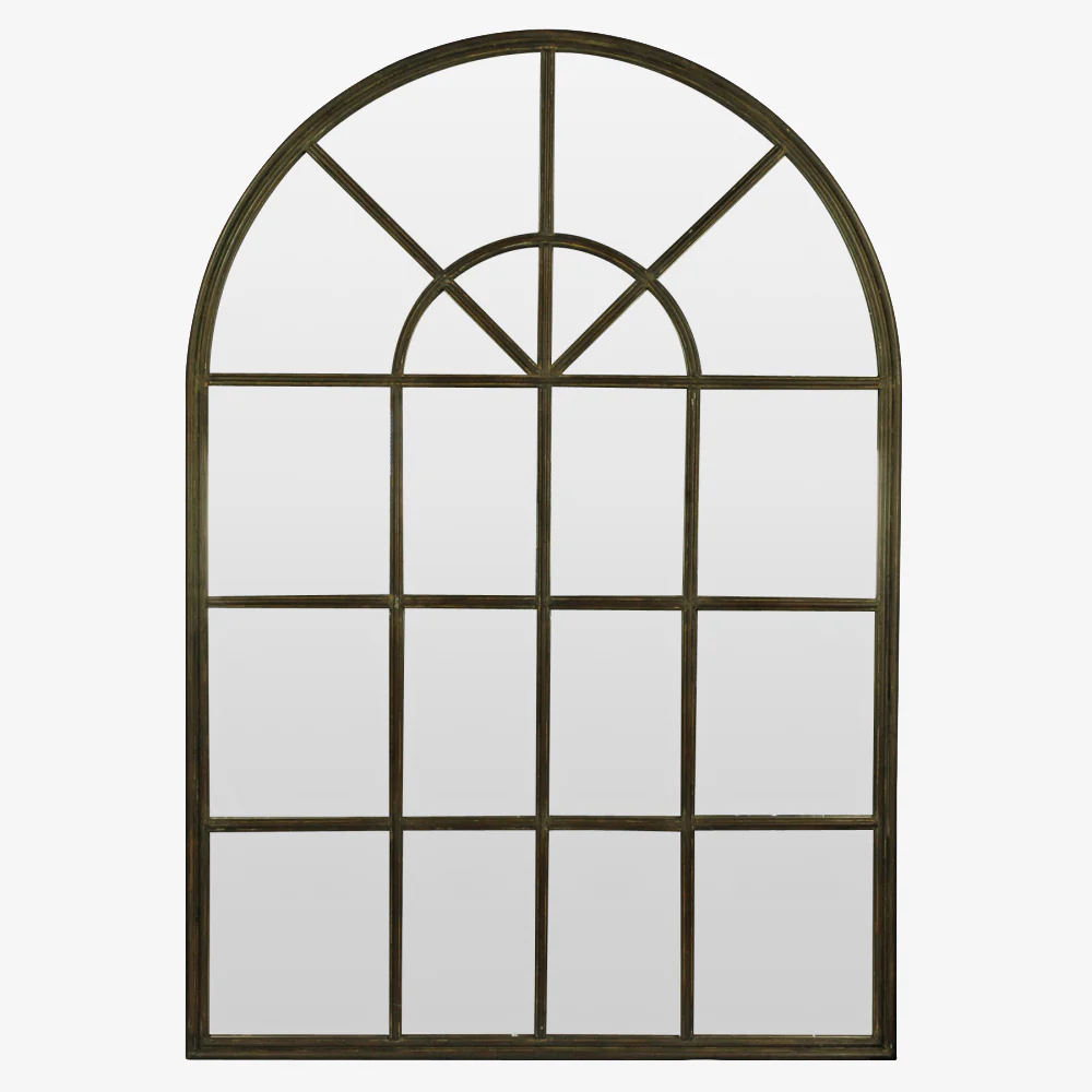Arch Metal Iron Mirror (Black)