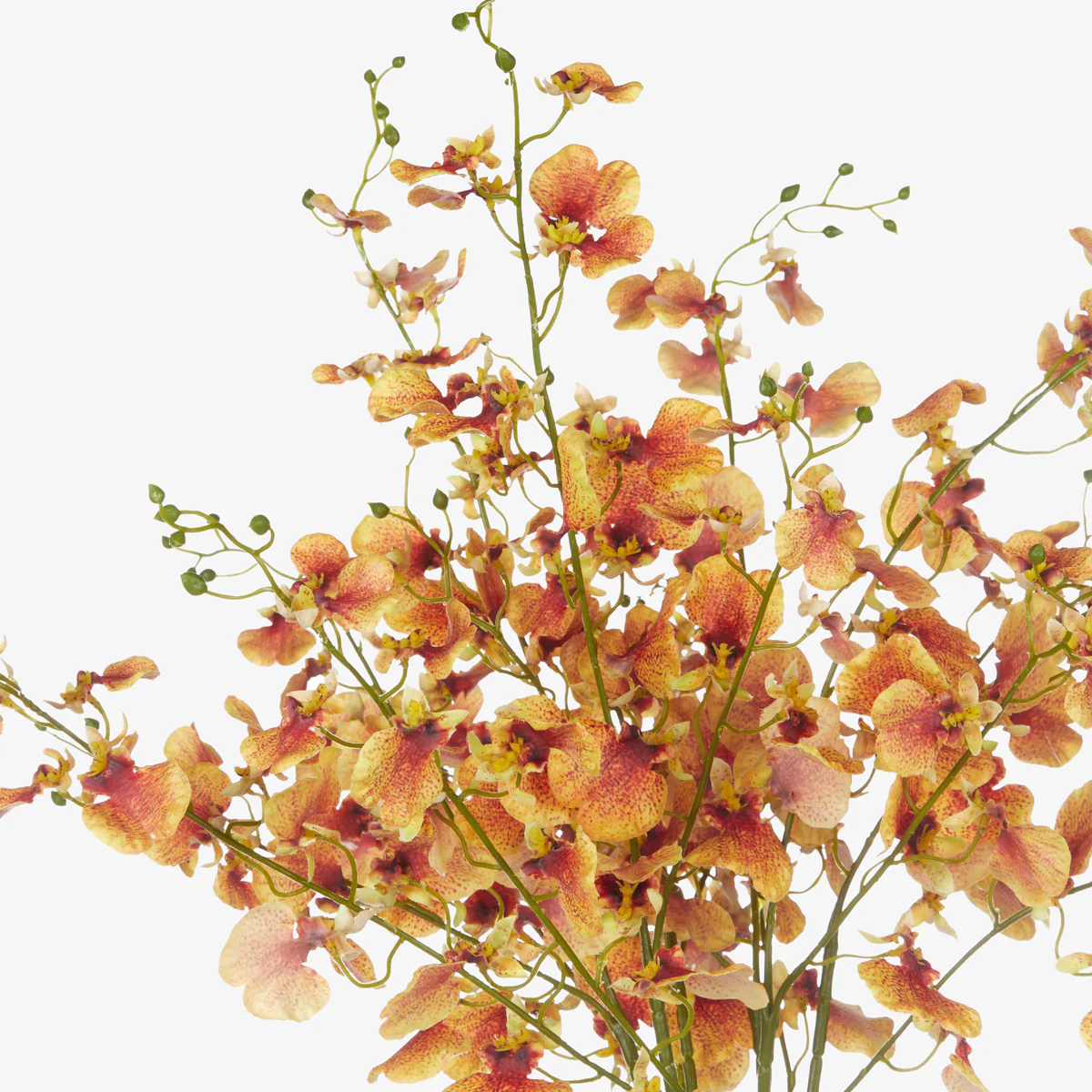 Artificial Dancing Orchids Rachel Vase (Orange) - Image 3