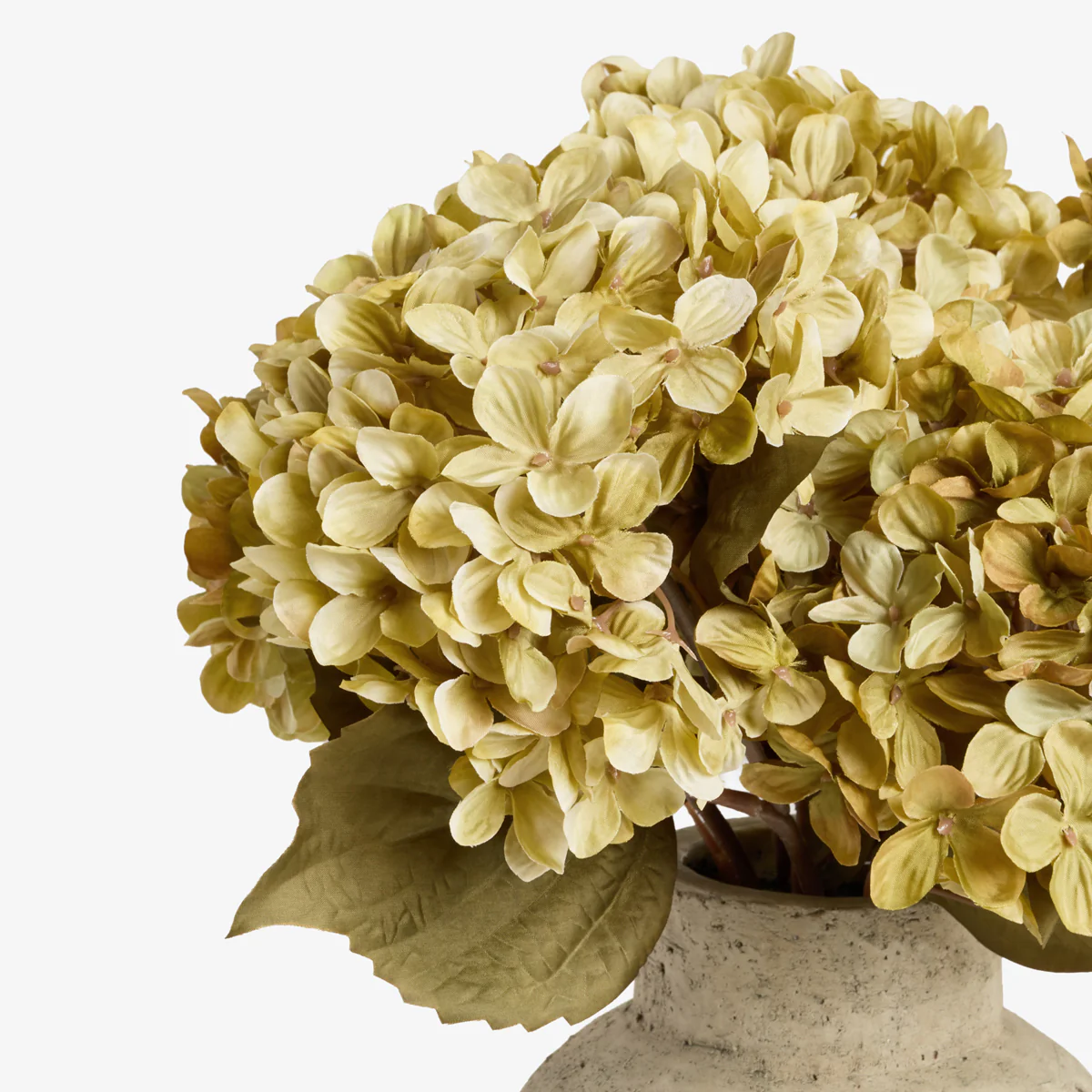 Artificial Green Hydrangea Arrangement 37cm - Image 3