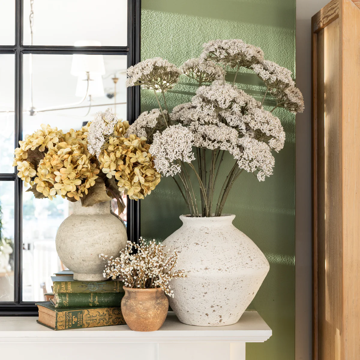 Artificial Green Hydrangea Arrangement 37cm - Image 2