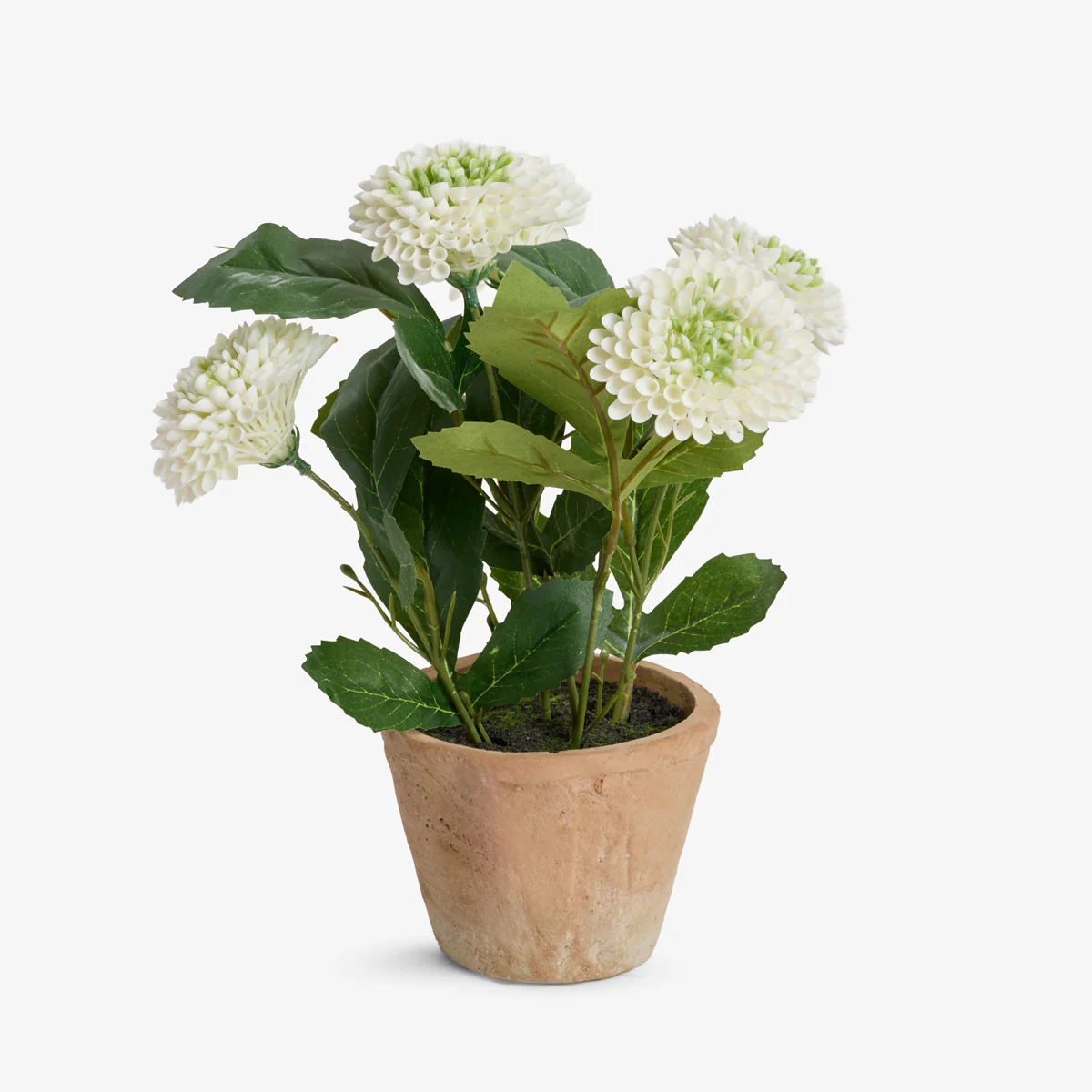 Artificial White Dahlia Arrangement 27cm