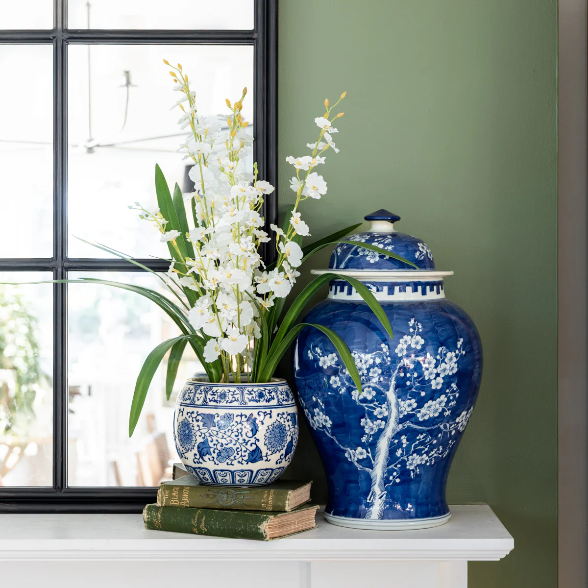 Artificial White Orchid in Pot 56cm - Image 2