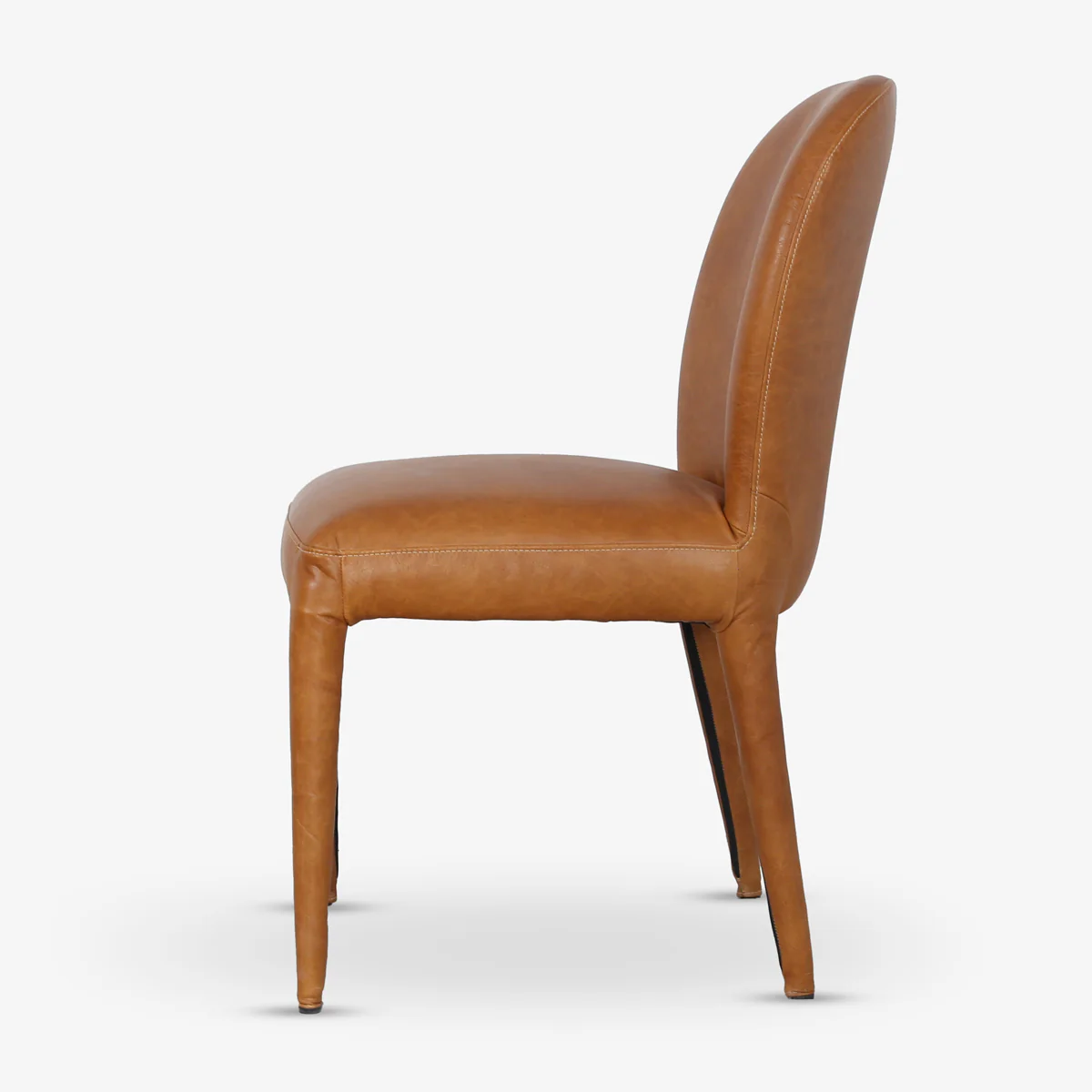 Aura Leather Dining Chair (Tan) - Image 4