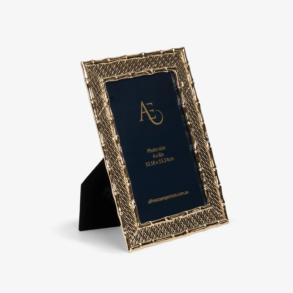 Bamboo Basket Photo Frames (Gold) - Image 4