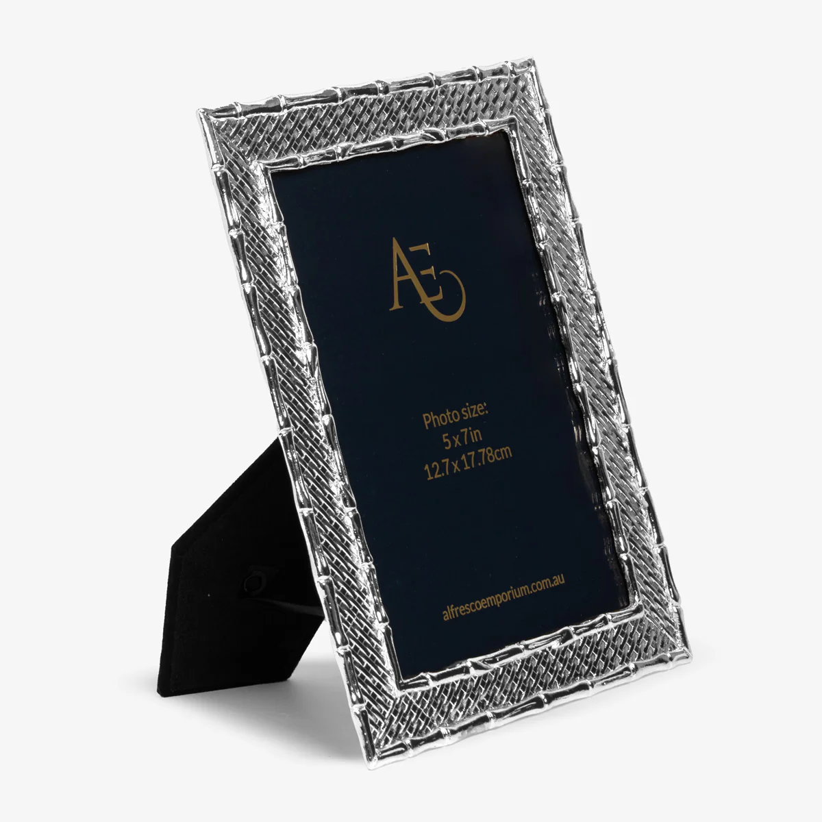 Bamboo Basket Photo Frames (Silver) - Image 2