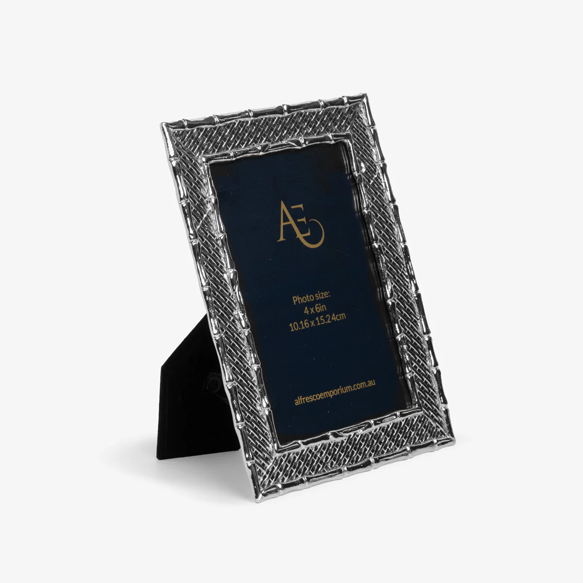 Bamboo Basket Photo Frames (Silver) - Image 4