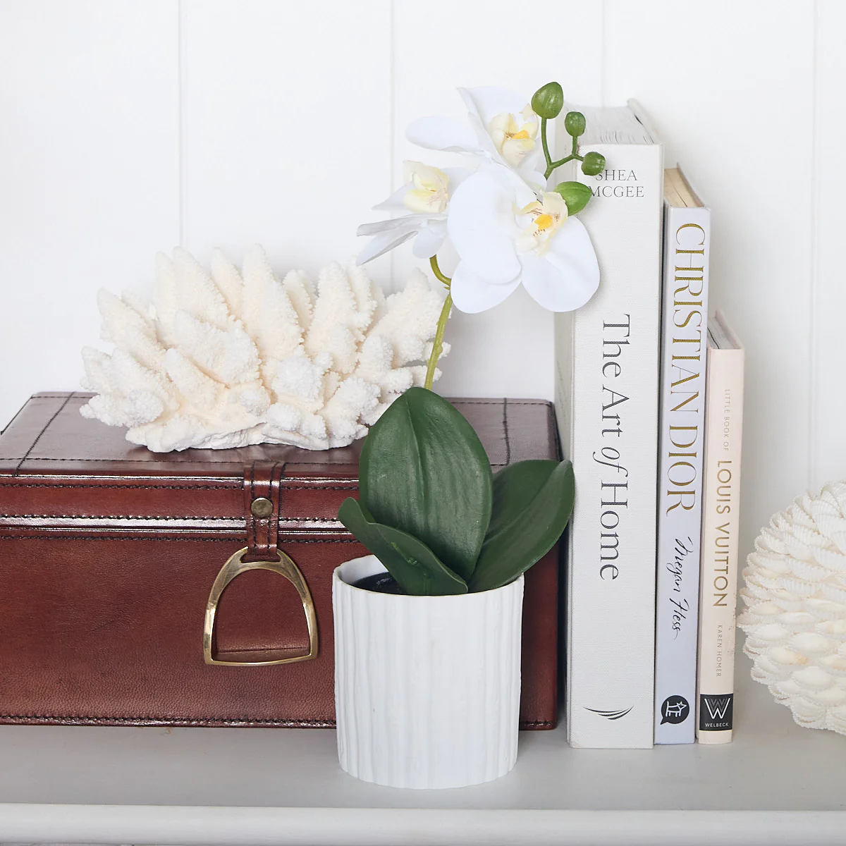 Bamboo White Bisque Candle Holder - Image 3