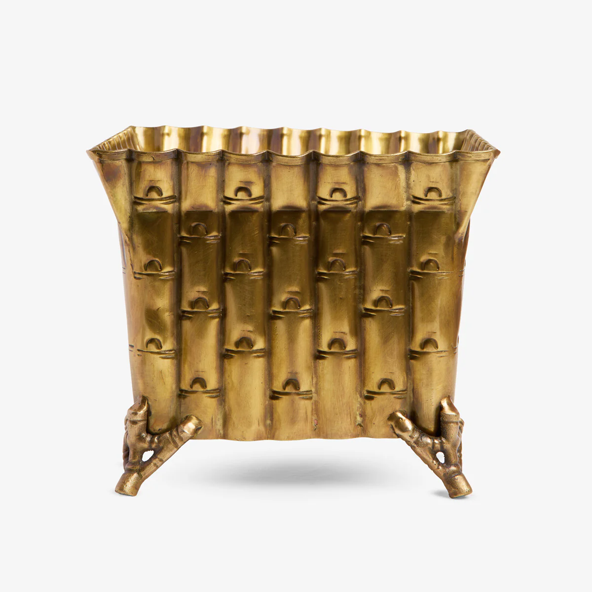Bamboo Brass Planter - Image 2