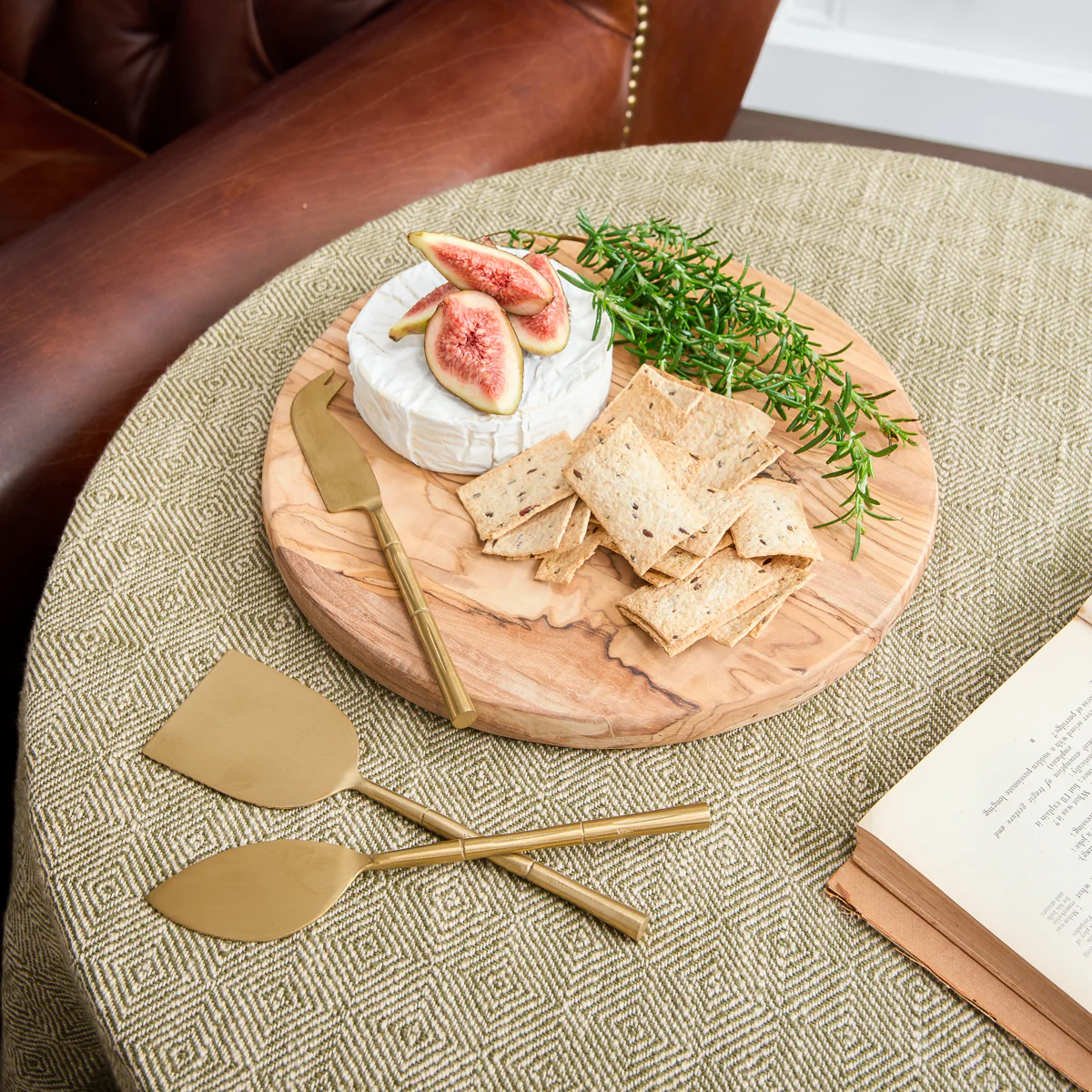 Bamboo Cheese Knife Set of Three (Matt Gold) - Image 2