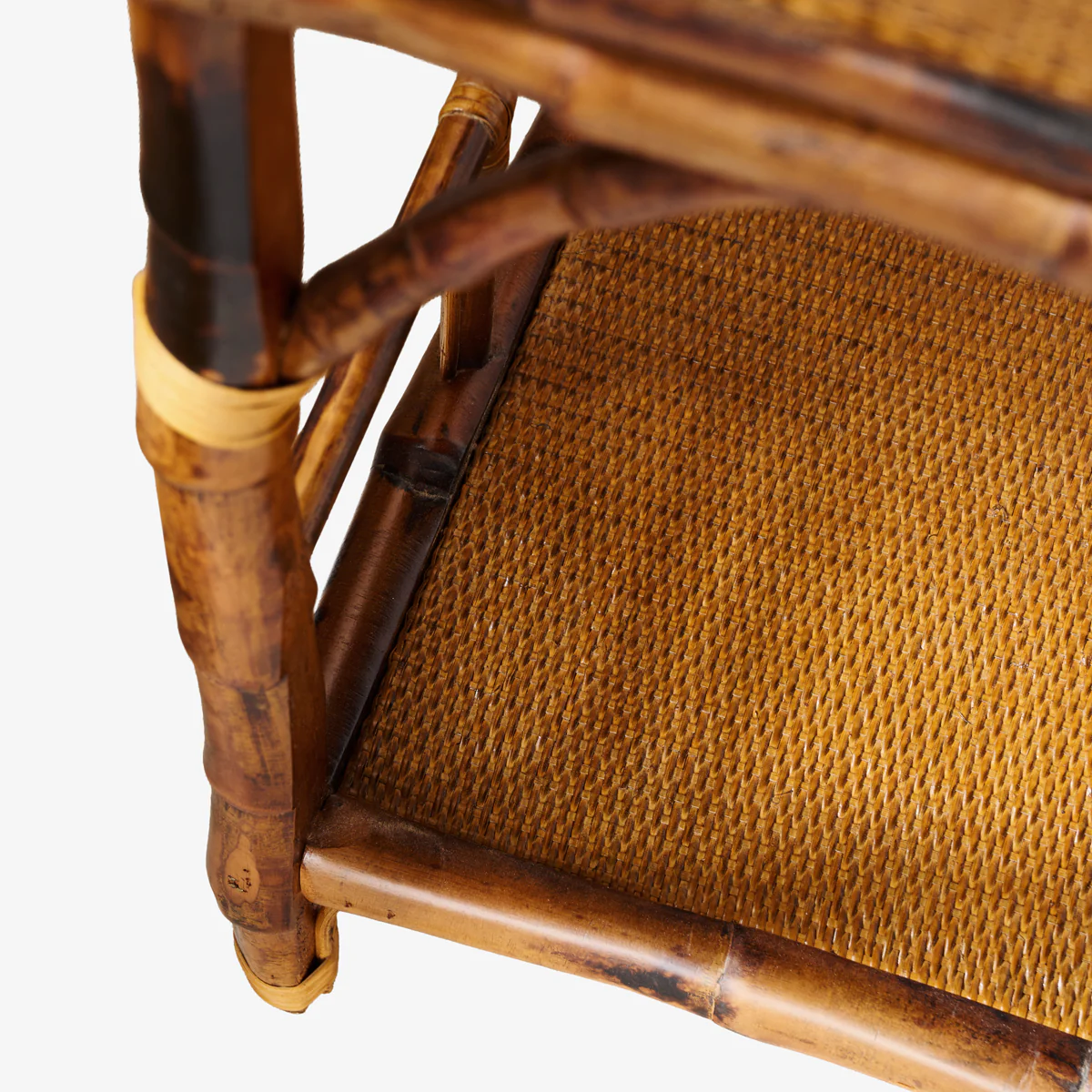 Bamboo Console Table With Three Drawers - Image 5