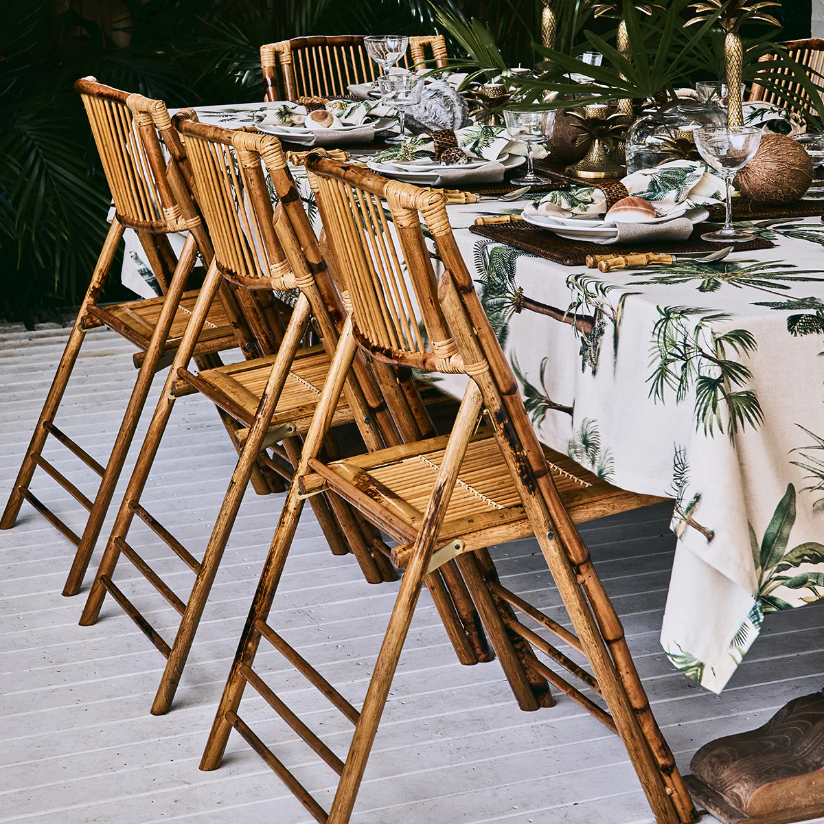 Bamboo Folding Chair Natural - Image 3