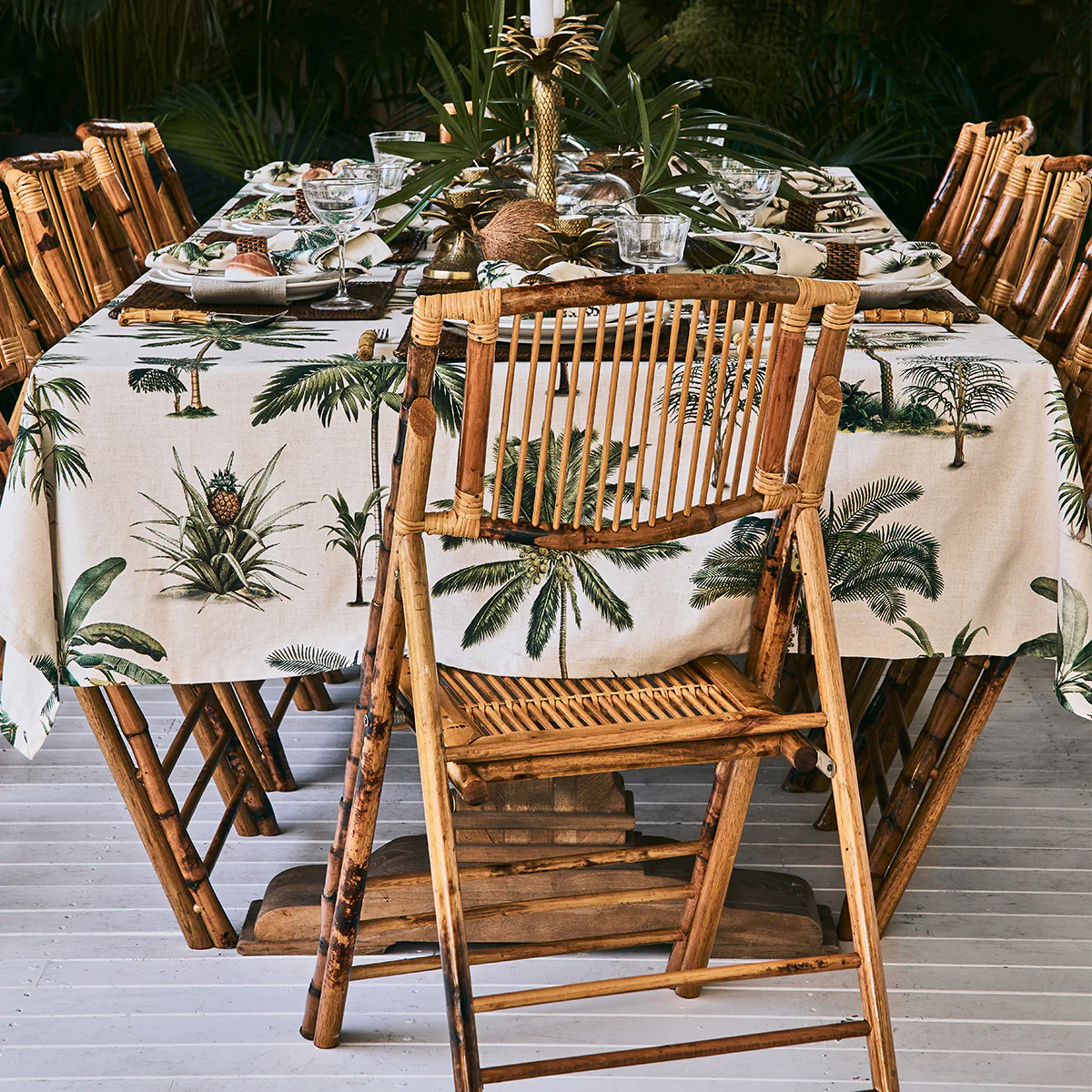 Bamboo Folding Chair Natural - Image 4