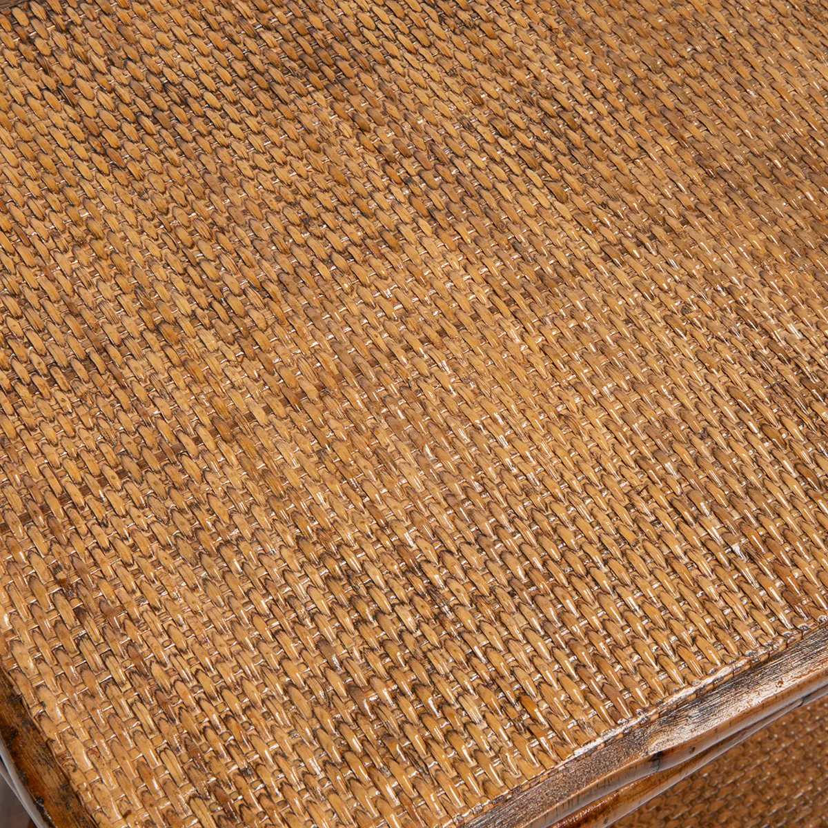 Bamboo Side Table Rectangular Natural - Image 3