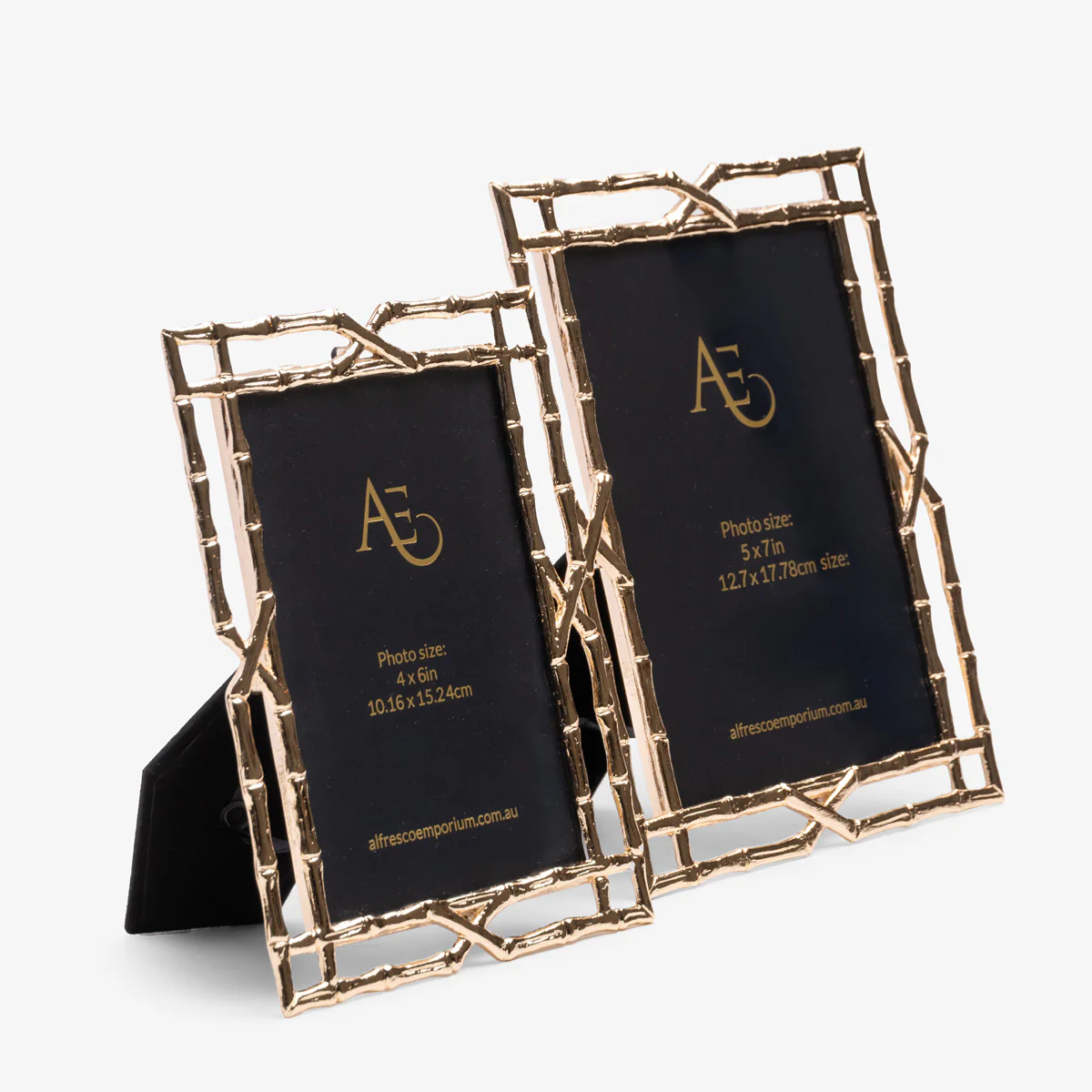 Bamboo Trellis Photo Frame (Gold)