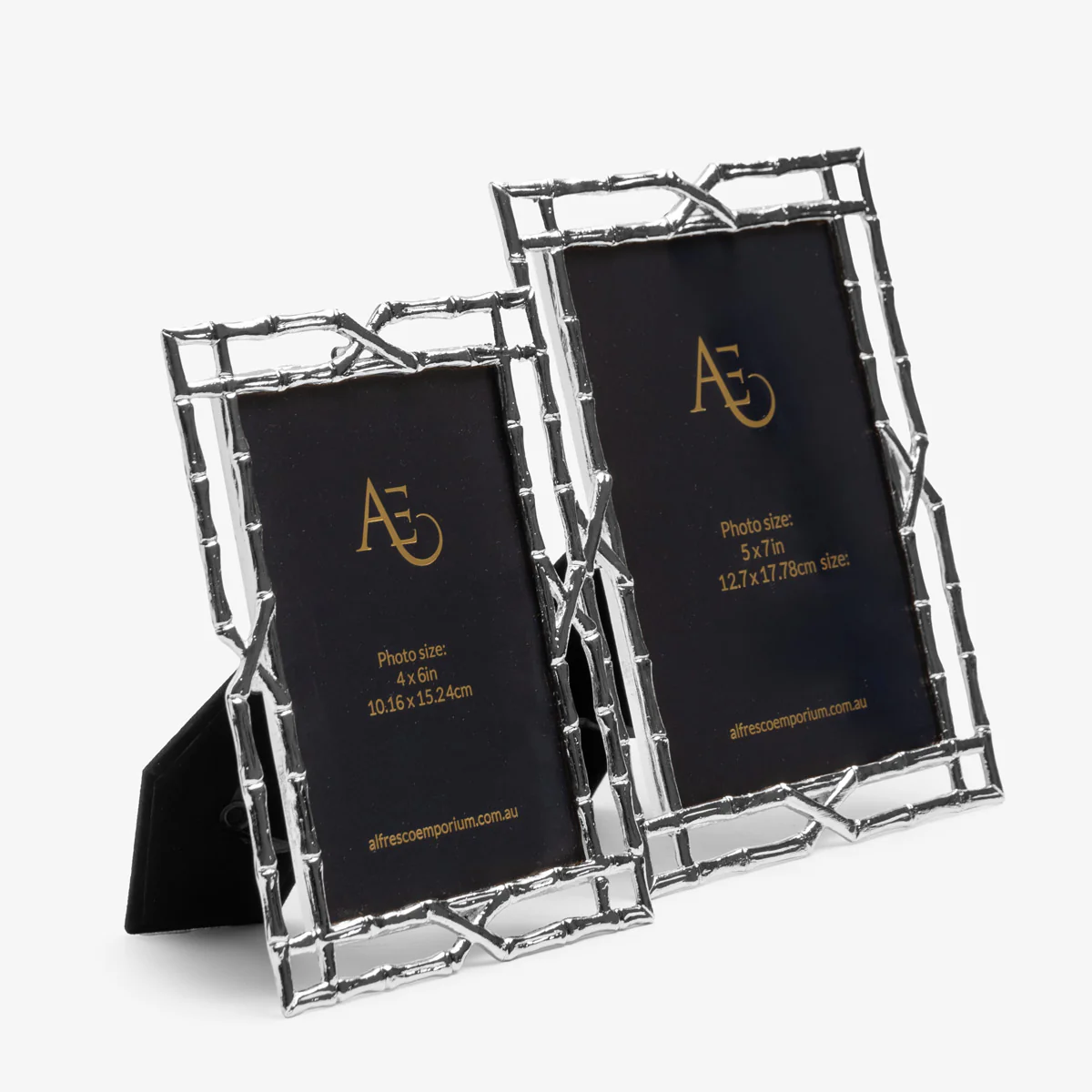 Bamboo Trellis Photo Frame (Silver)