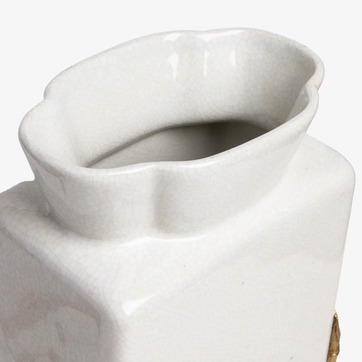 Barclay Crackle Vase (White) - Image 4