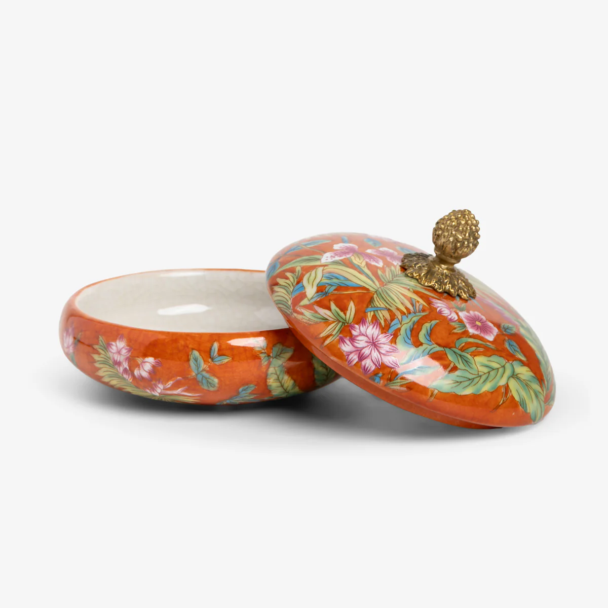 Barclay Palm Leaves Dish With Acorn Lid - Image 3
