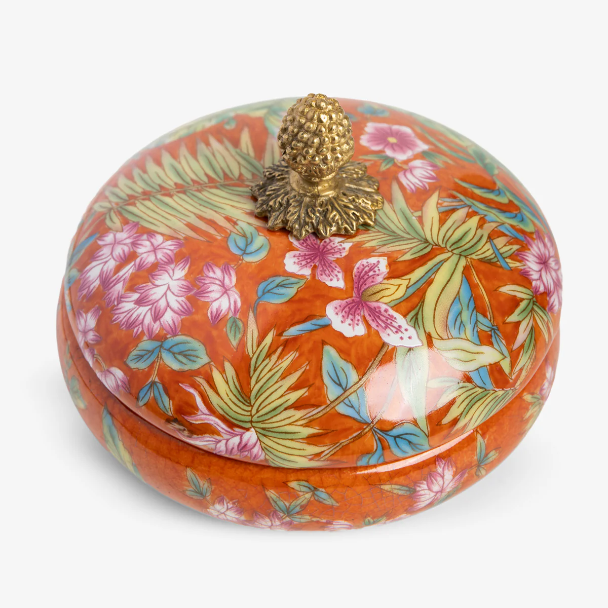 Barclay Palm Leaves Dish With Acorn Lid - Image 4