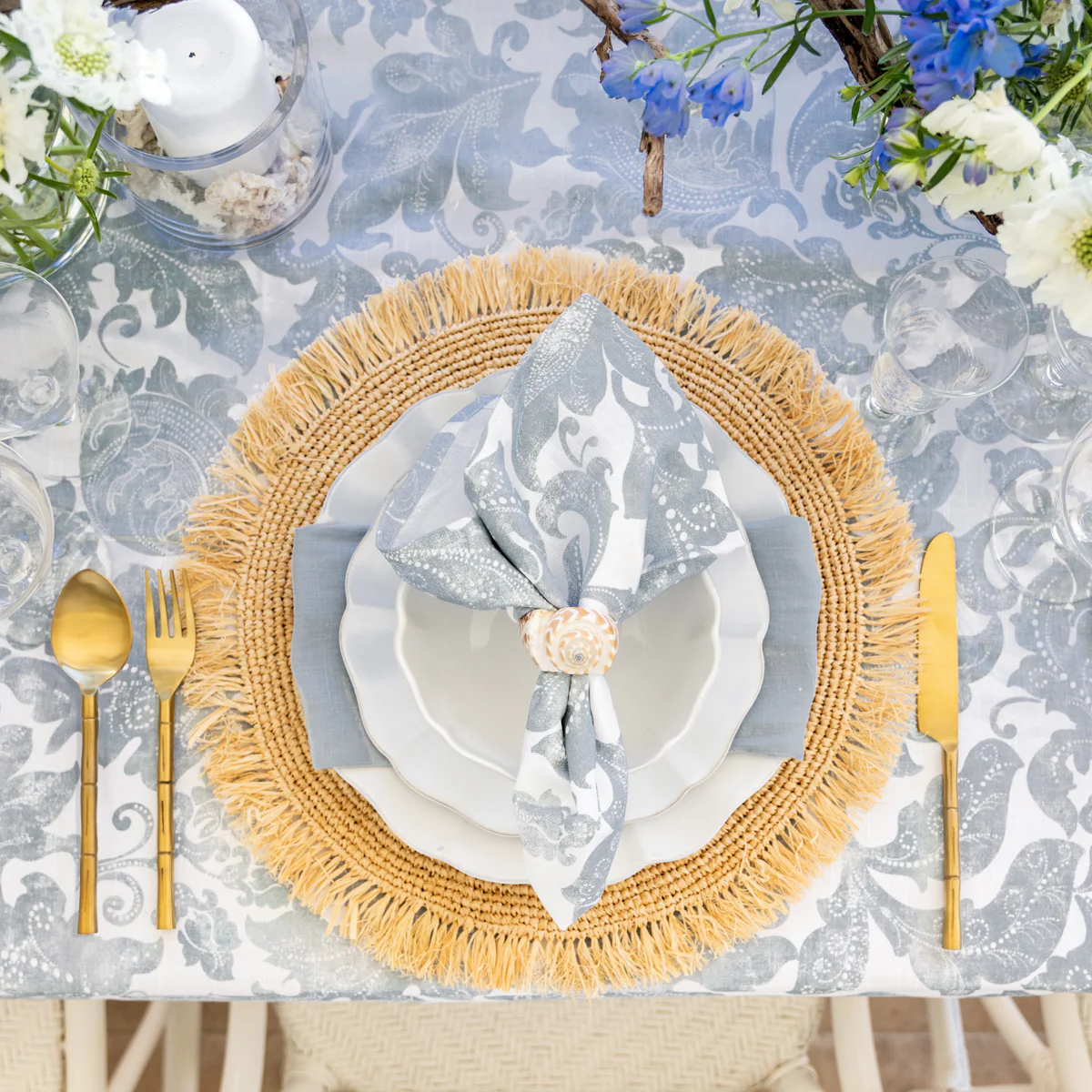 Batik Napkins Set of 4 (Marine) - Image 2