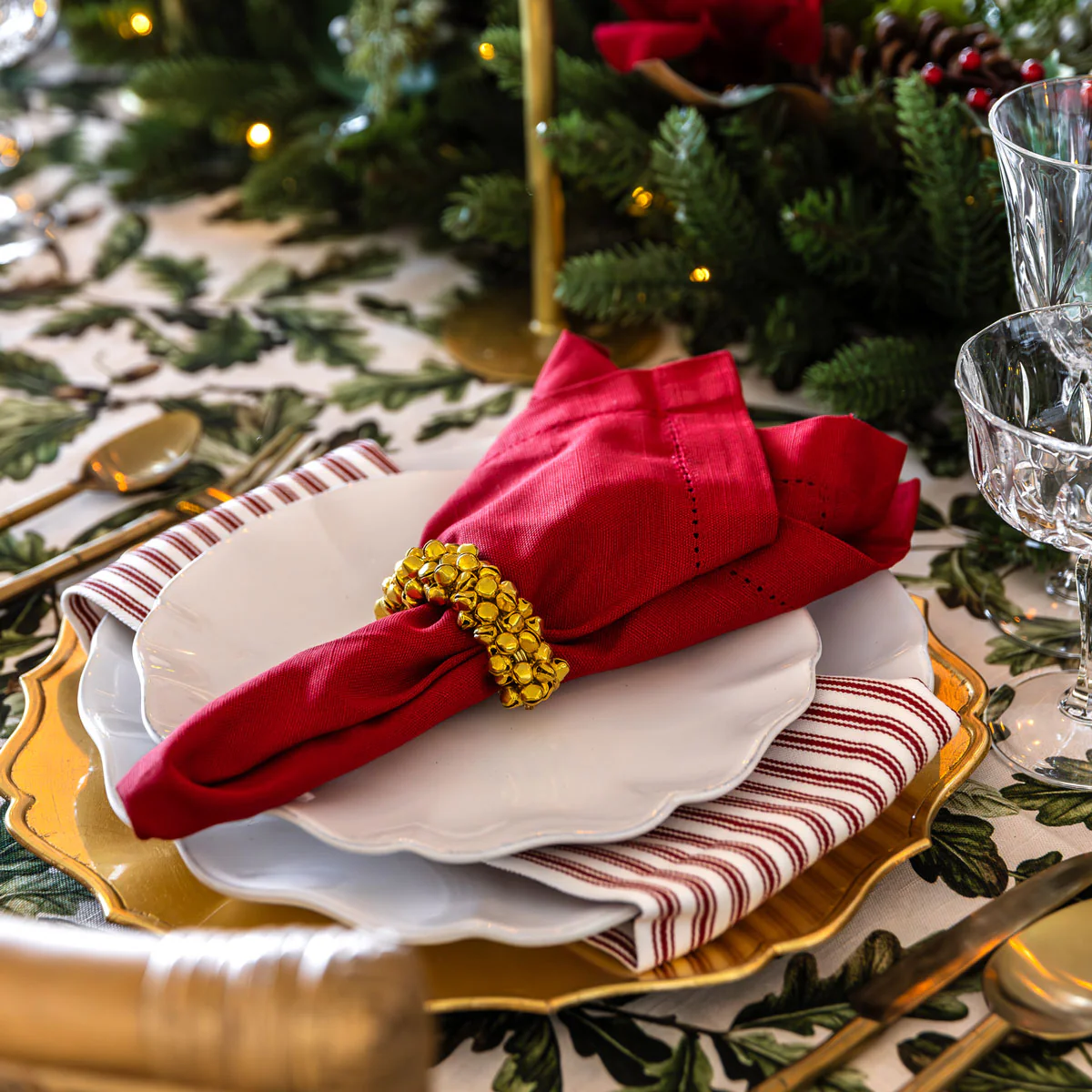 Bell Napkin Ring (D-Shape Gold) - Image 2