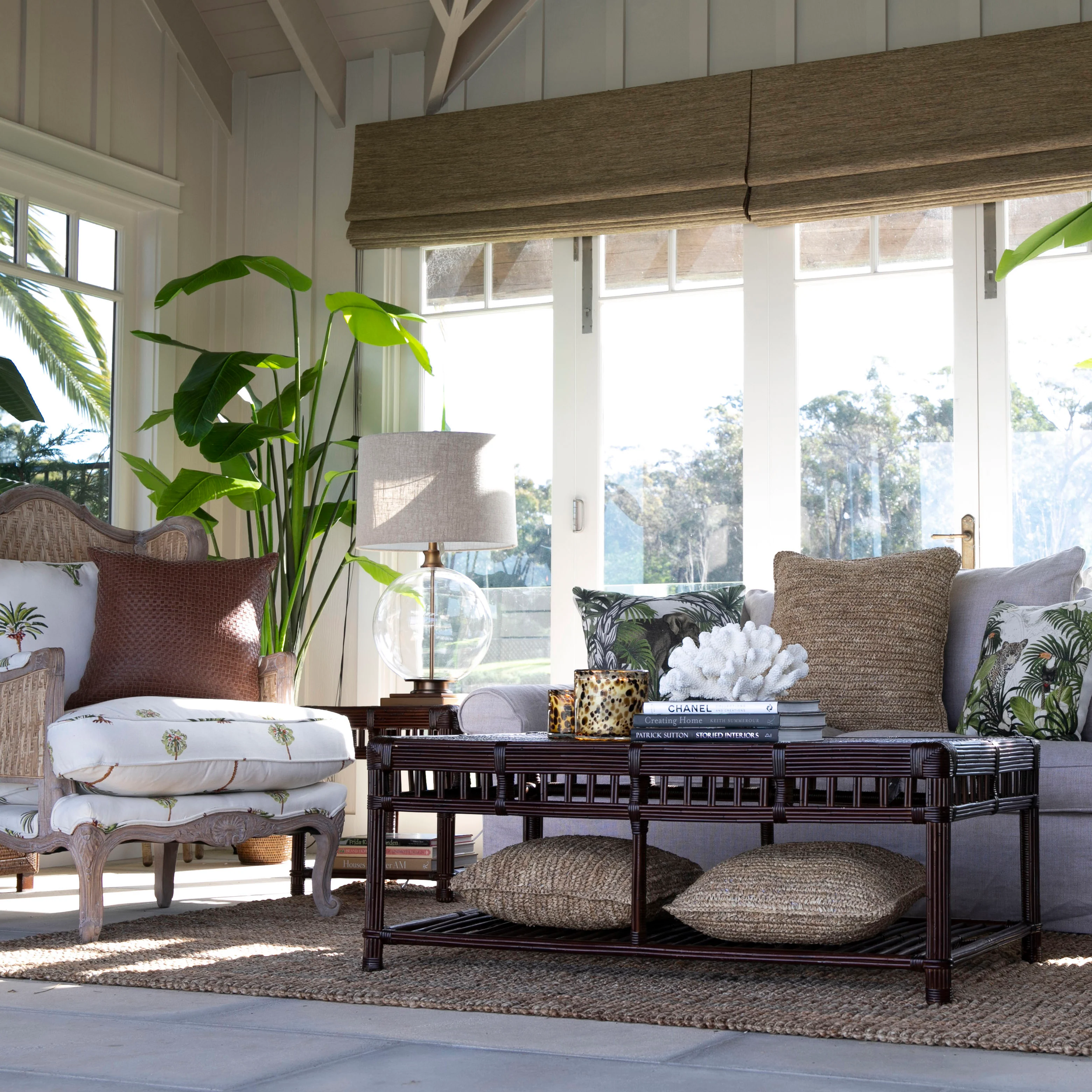 Bermuda Rattan Coffee Table (Brown) - Image 3