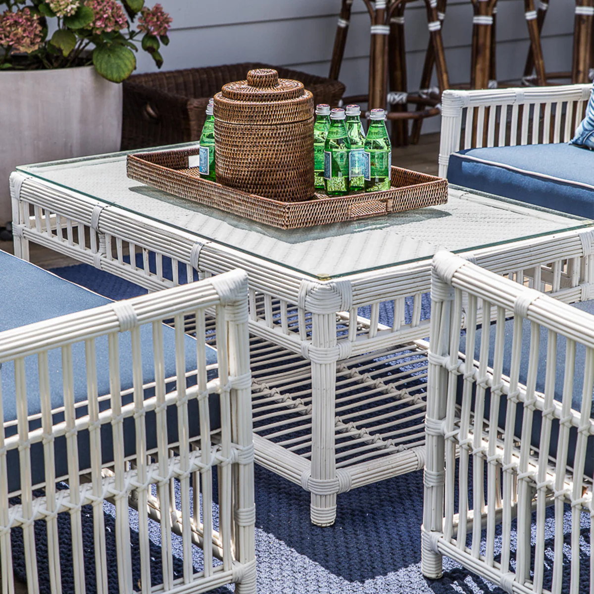 Bermuda Outdoor Coffee Table (White) - Image 5