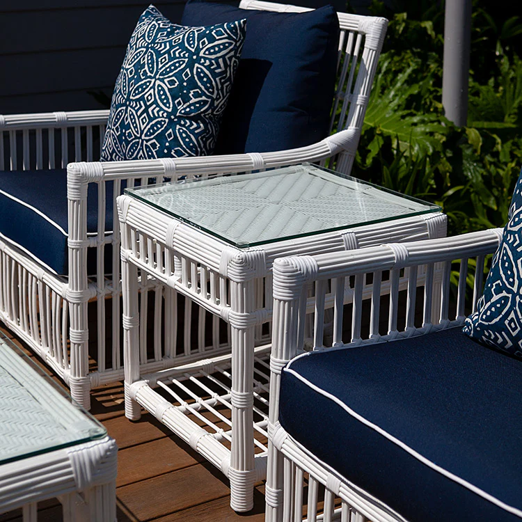 Bermuda Outdoor Side Table (White) - Image 3