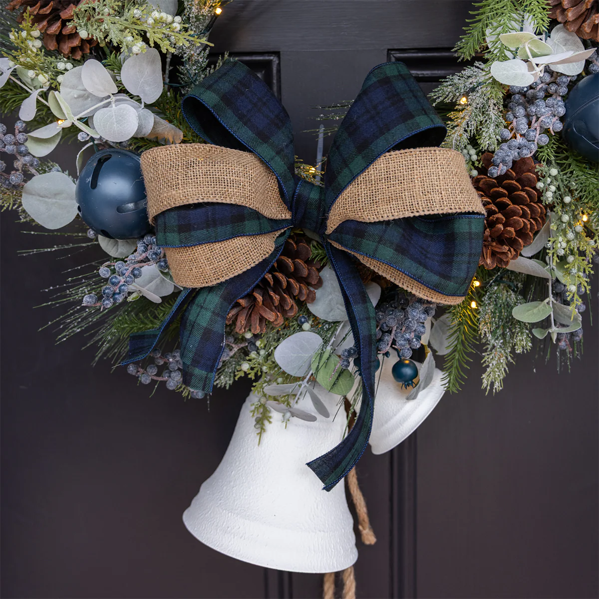 Blue & Green Tartan Wire Ribbon PRE-ORDER - Image 2