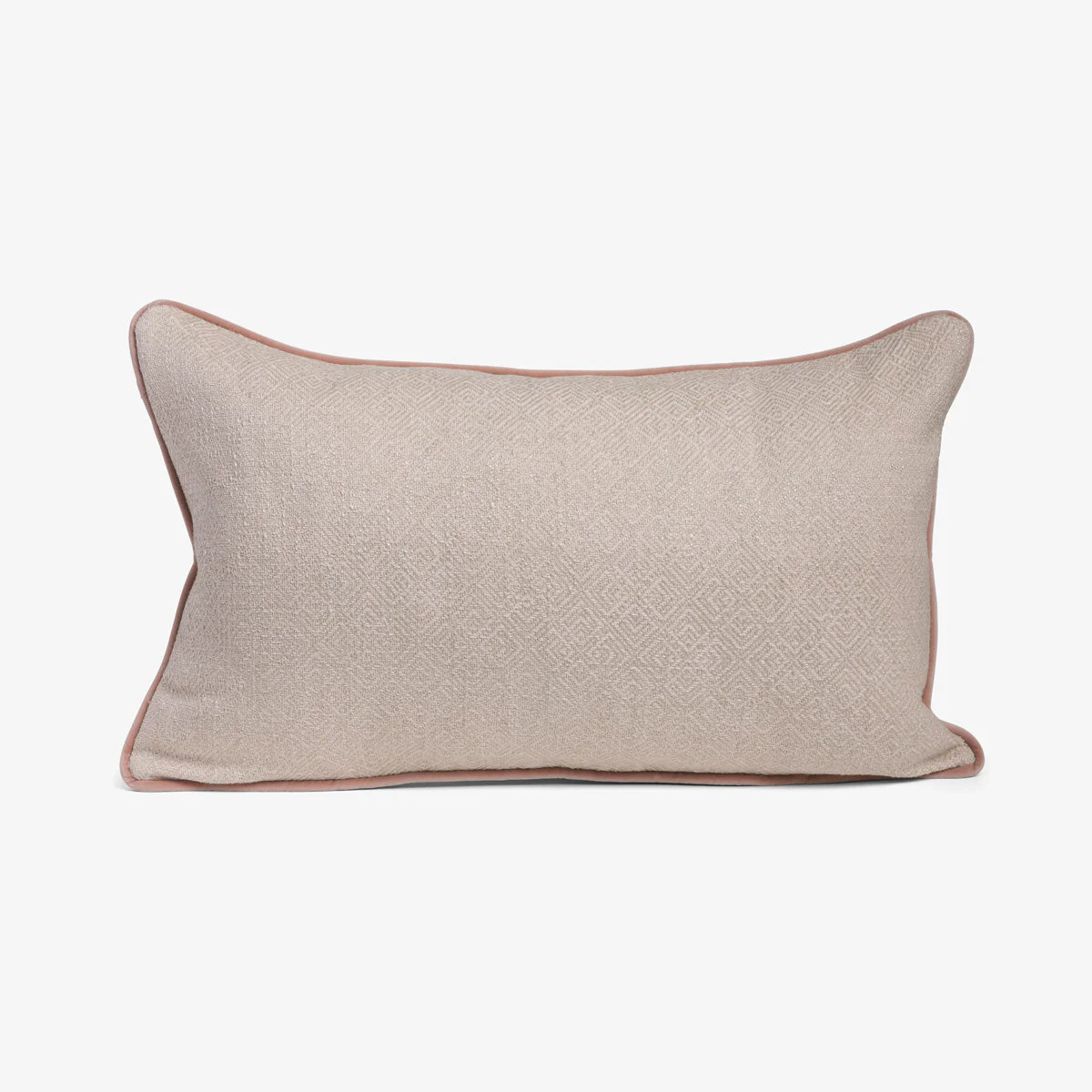 Blush Herringbone Cushion Cover (Rectangular)