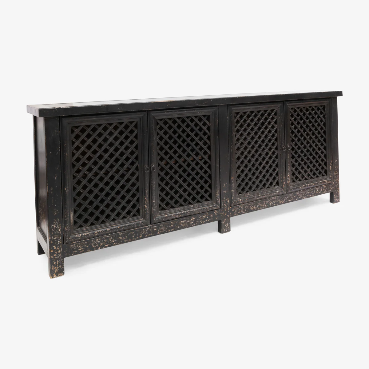 Bohai Four Door Sideboard Black