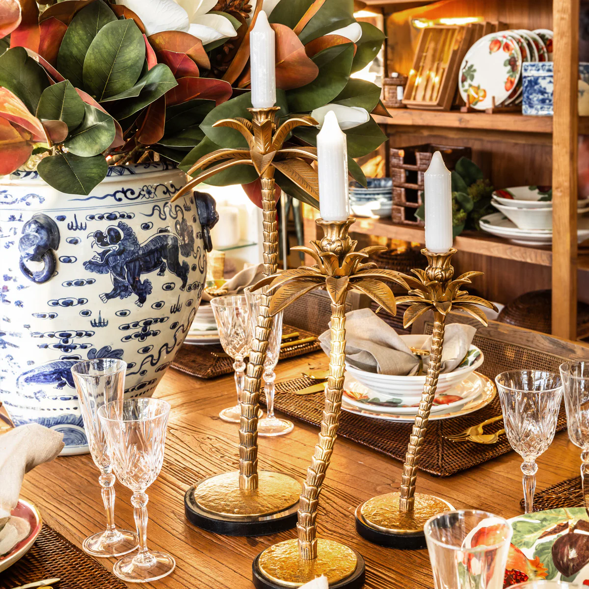 Brass Tree Candle Holders - Image 2