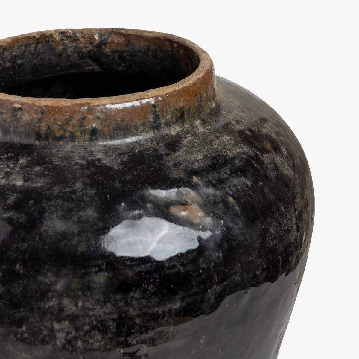 Ceramic Pot (27cm, Black) - Image 3