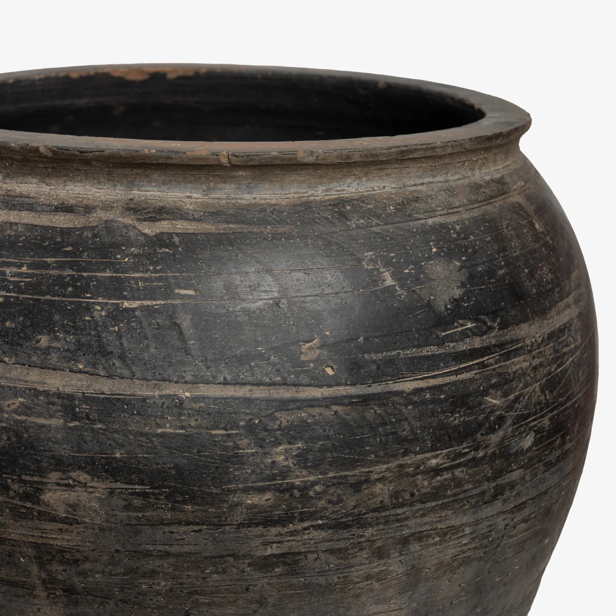 Ceramic Pot (35cm, Black) - Image 3