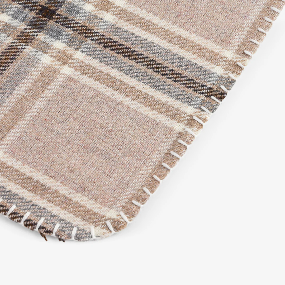 Check Throw Light Brown - Image 3