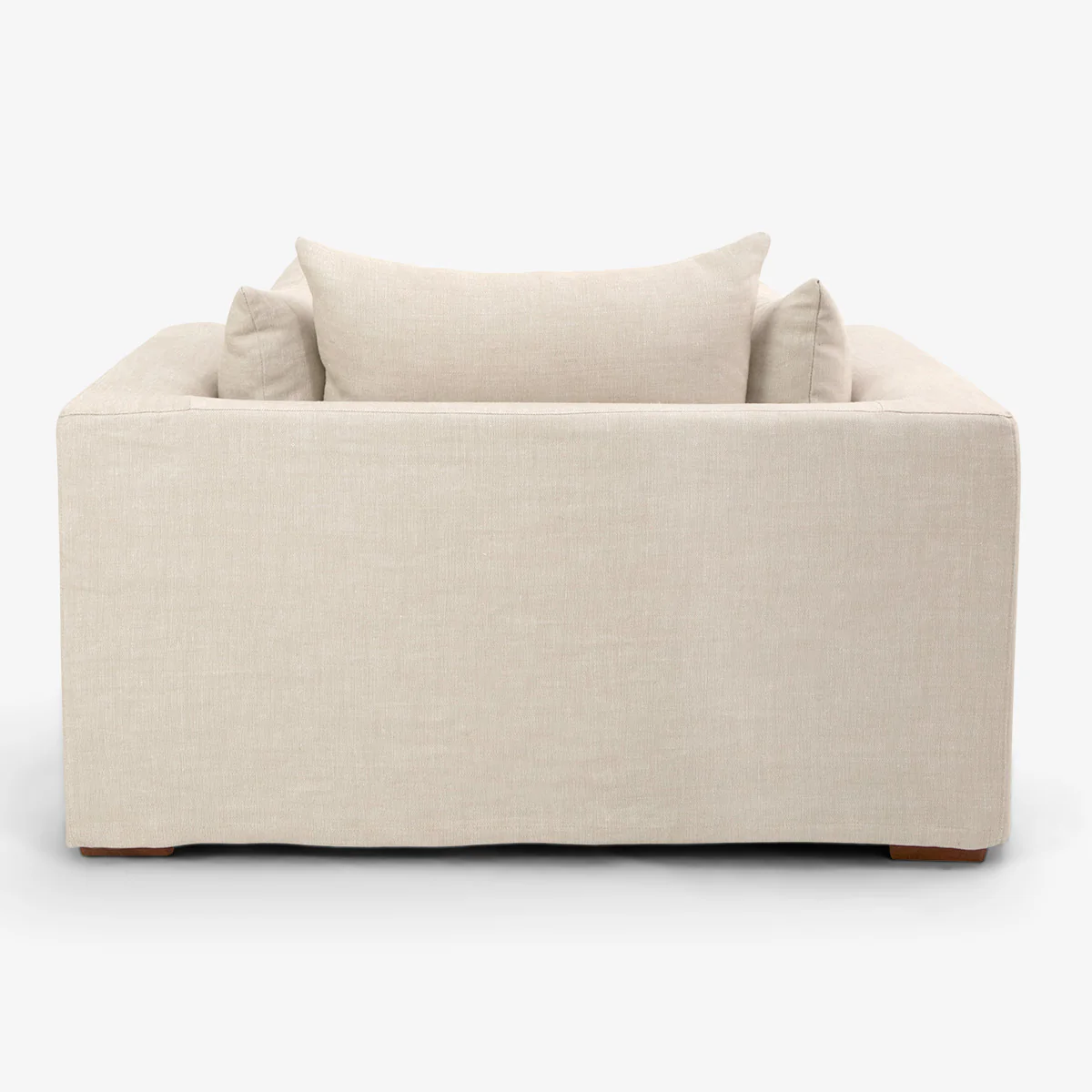 Clara Linen Armchair (Latte) - Image 4