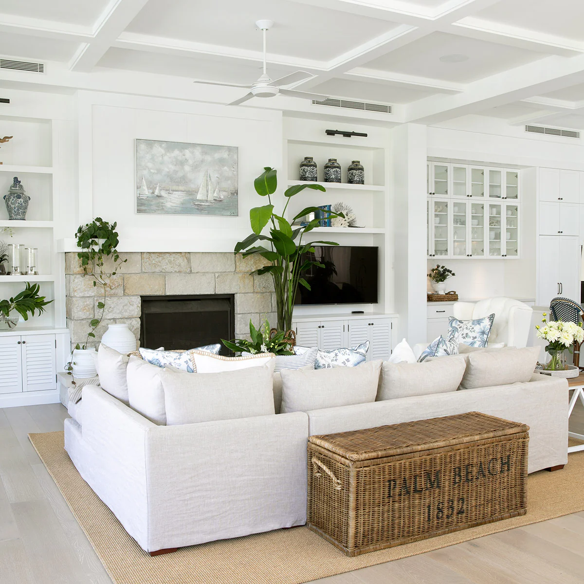 Clara Modular Linen Sofa - Right (Latte) - Image 5