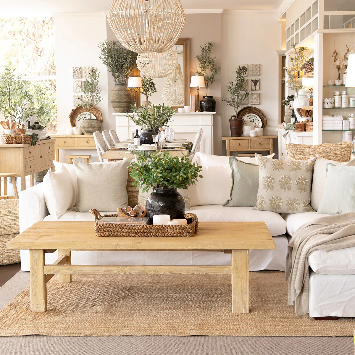Clara Modular Linen Sofa - Right (White) - Image 4