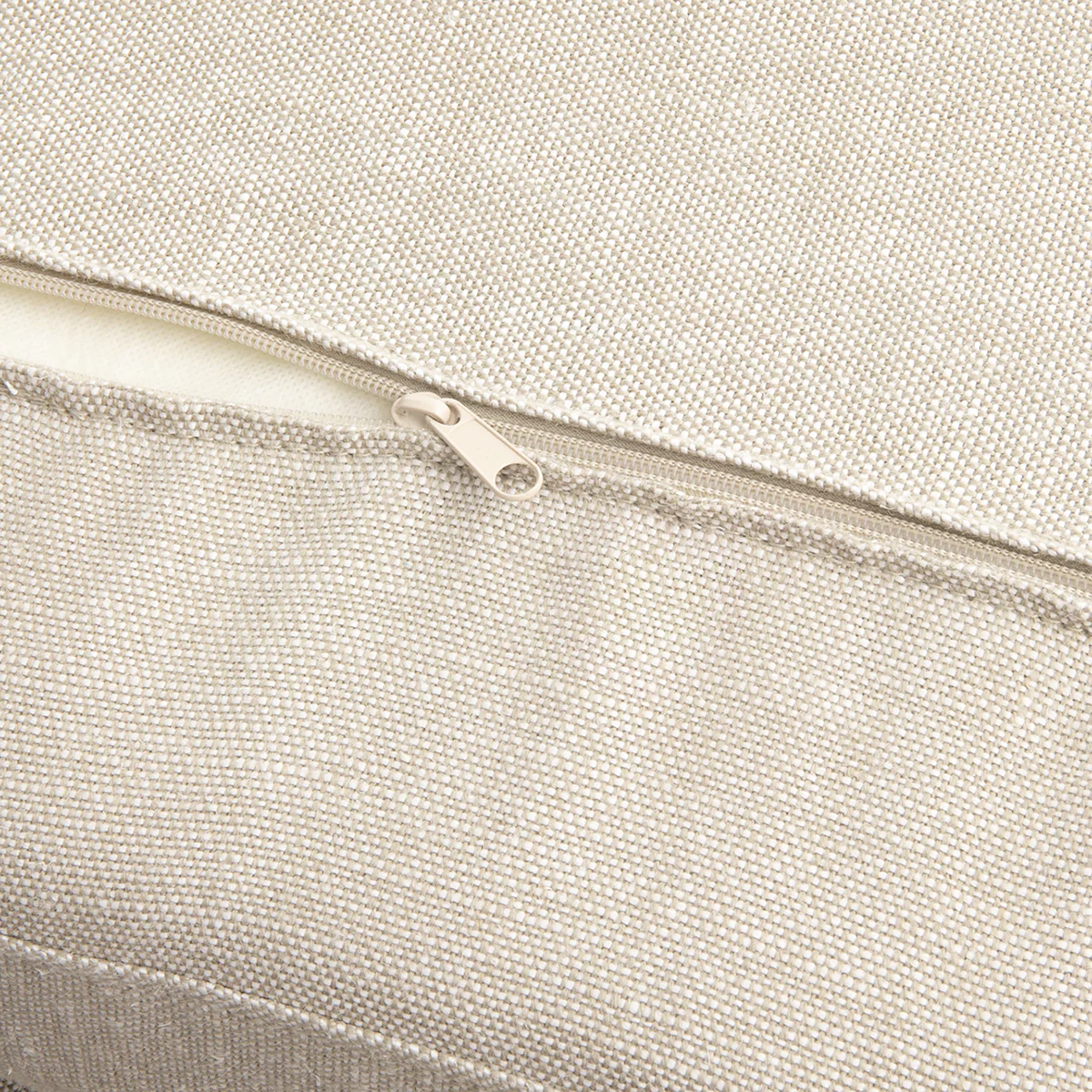 Clara Linen Ottoman (Latte) - Image 3