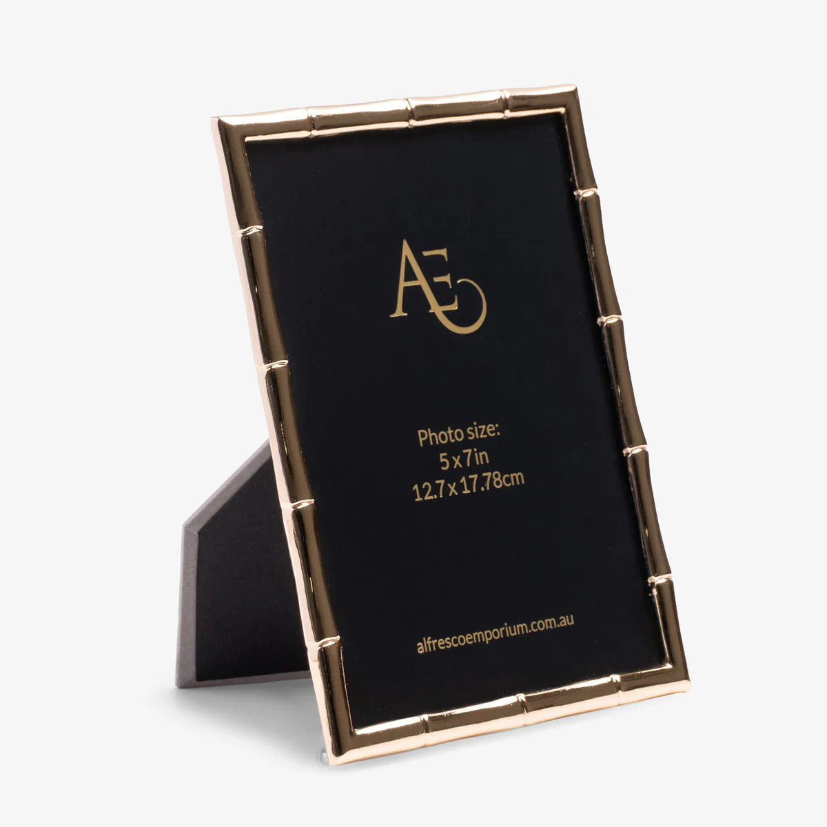 Classic Bamboo Photo Frame (Gold) - Image 3