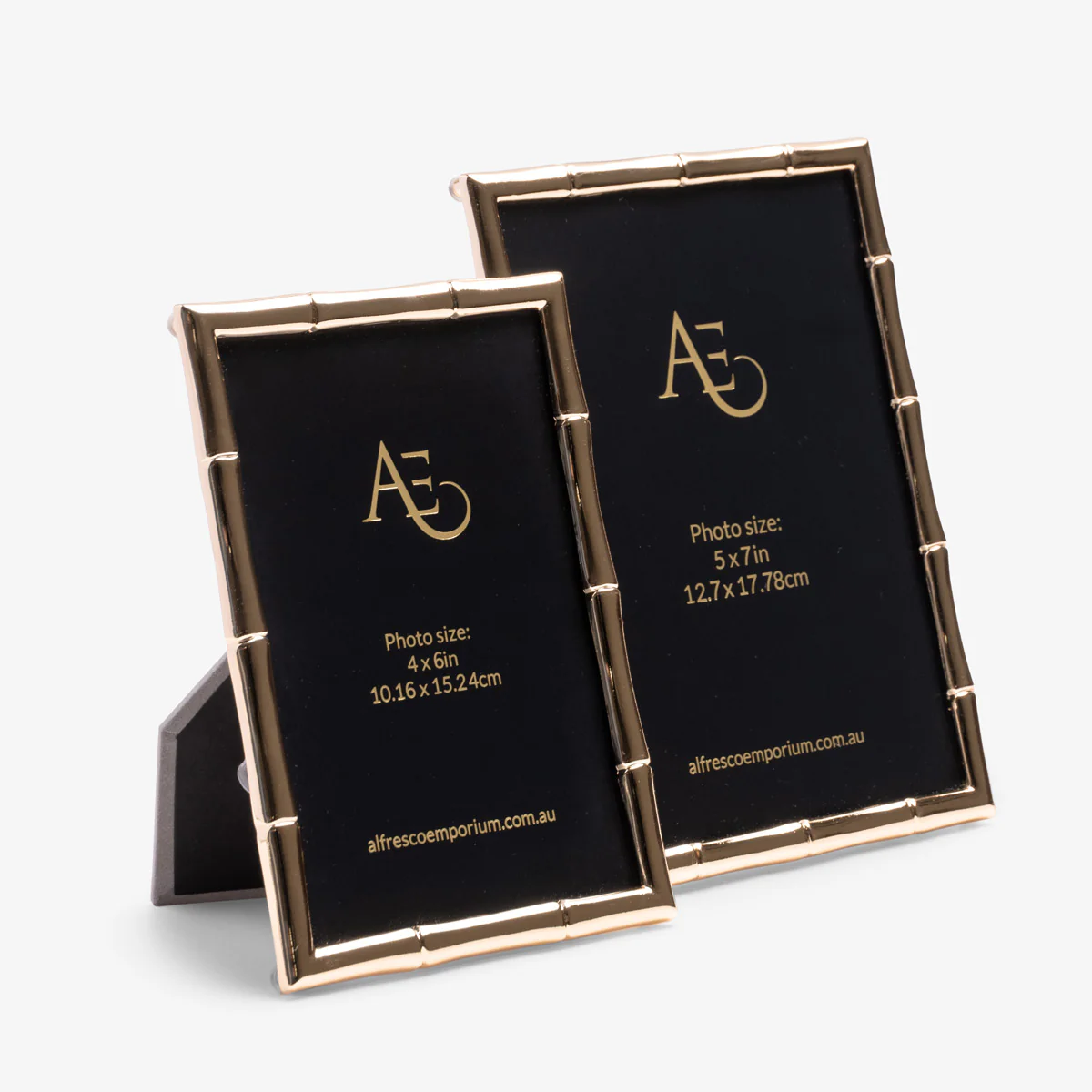 Classic Bamboo Photo Frame (Gold) - Image 5