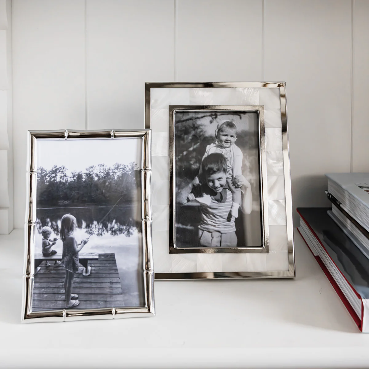 Classic Bamboo Photo Frame (Silver) - Image 2