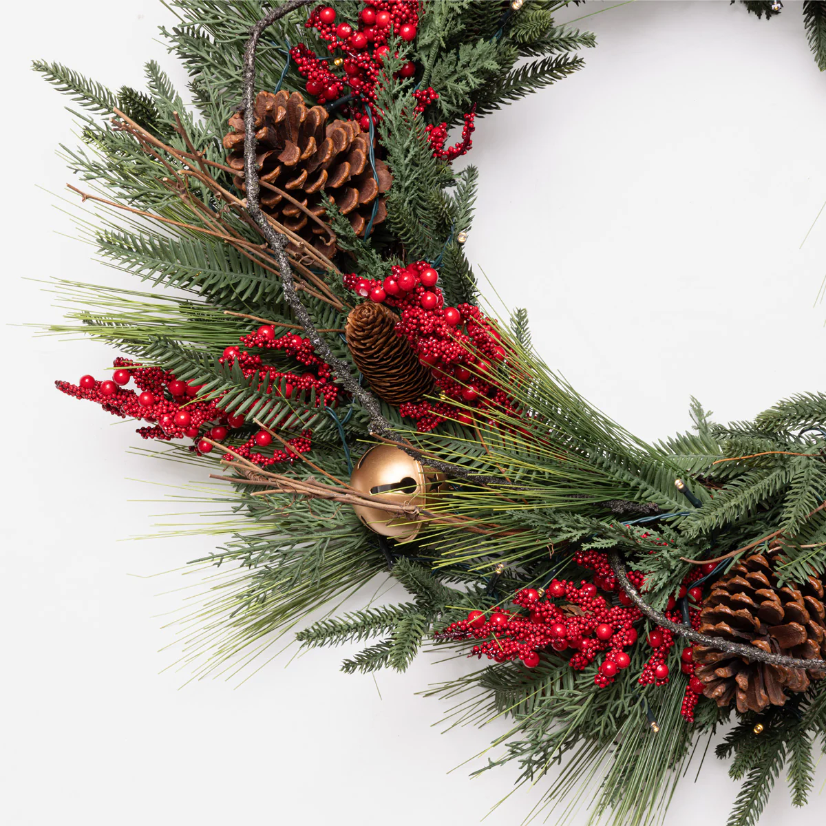 Colorado Red Berry Wreath with Lights 70cm PRE-ORDER - Image 4