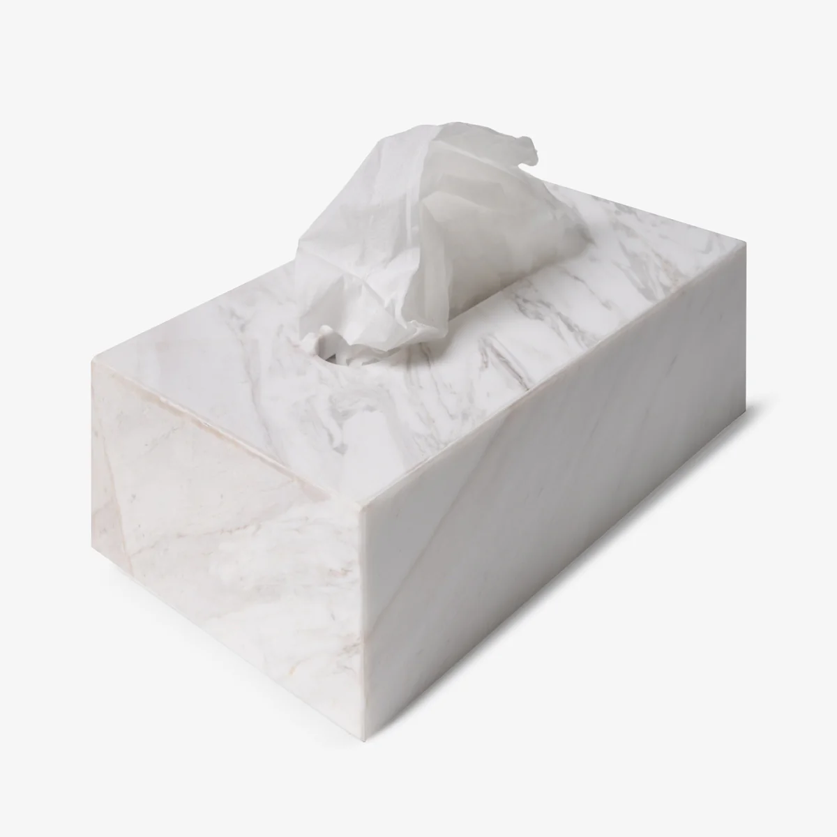 Como Marble Tissue Box Cover Rectangular