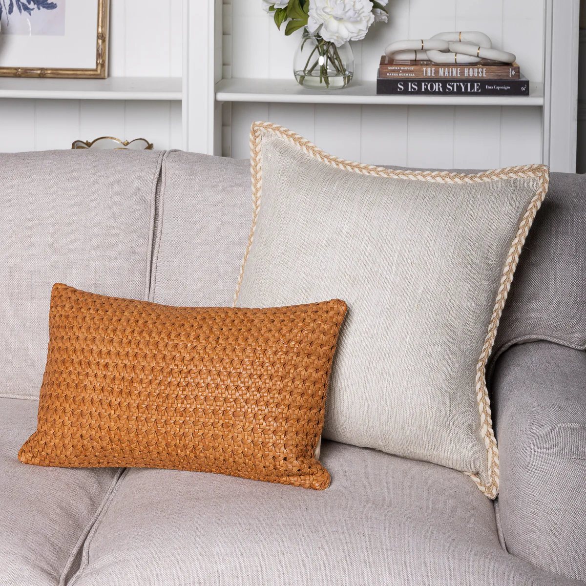 Corsica Linen Cushion Cover (Natural) - Image 2
