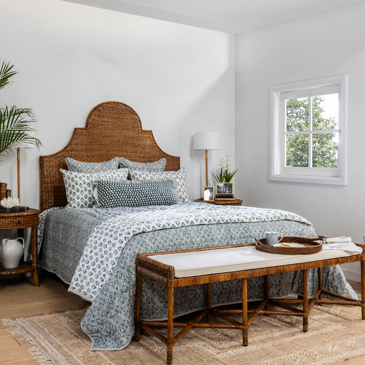 Dahlia Rattan Bedheads (Brown) - Image 3