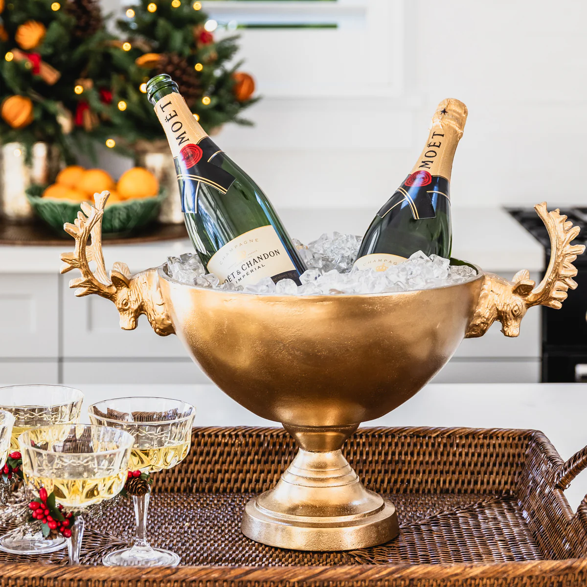 Deer Antler Ice Buckets (Gold) - Image 3